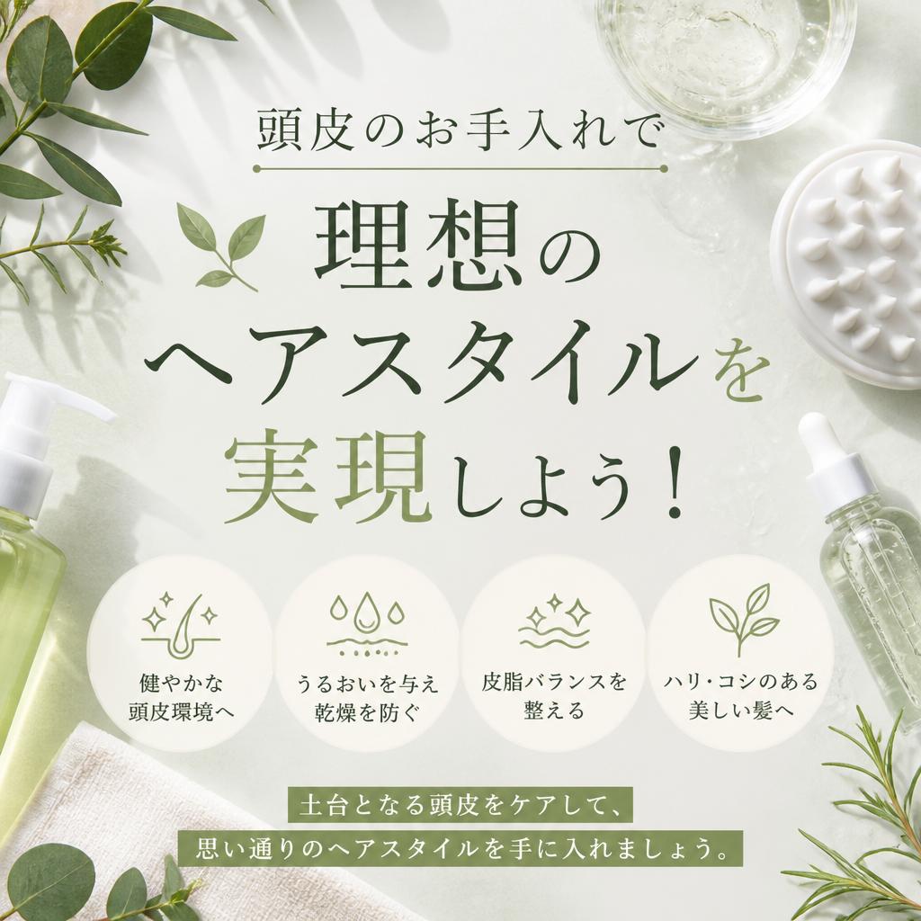 頭皮のお手入れで理想のヘアスタイルを実現しよう！