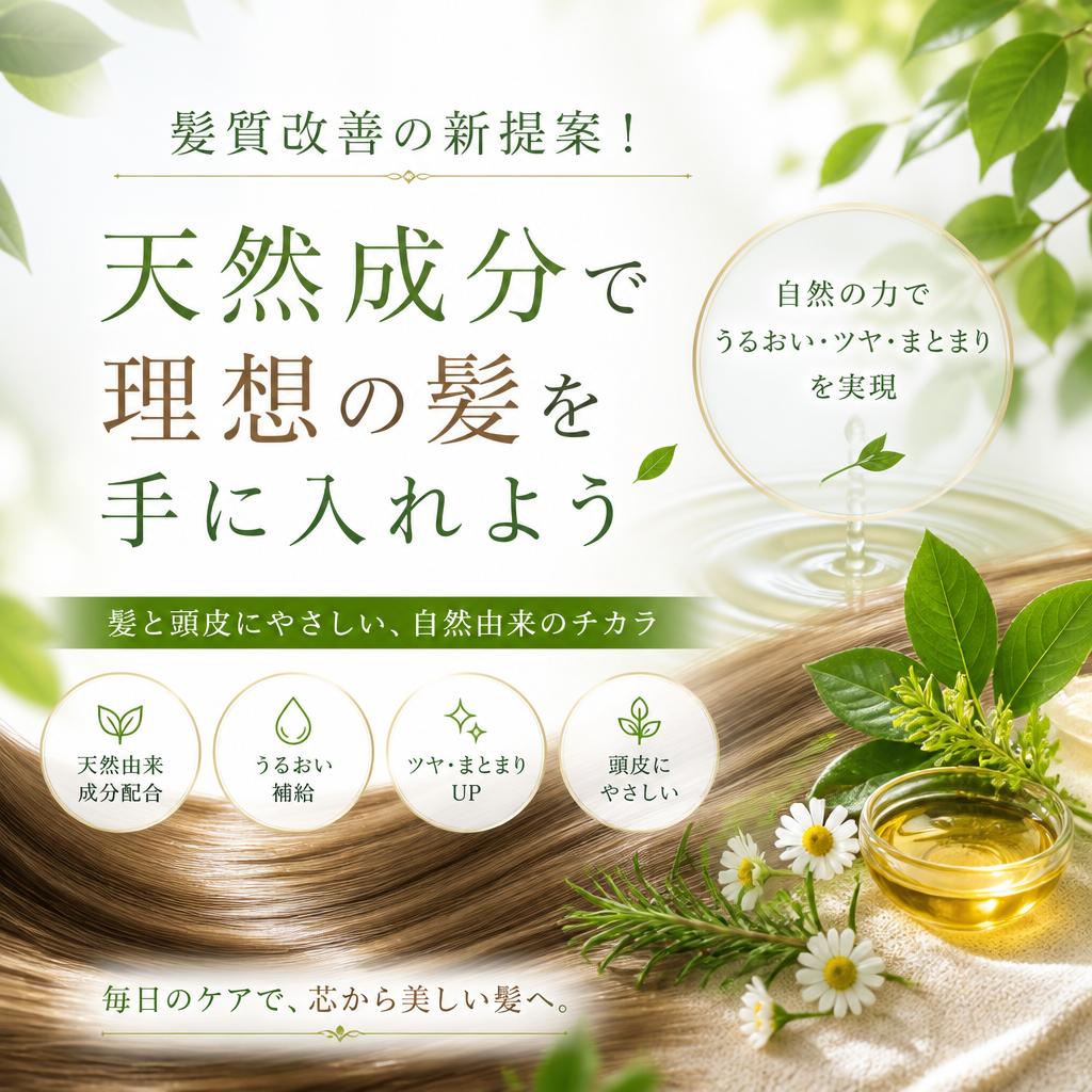 髪質改善の新提案！天然成分で理想の髪を手に入れよう