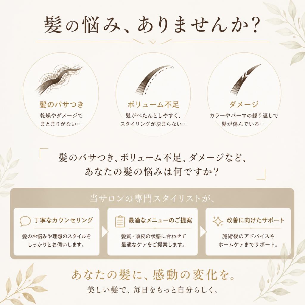 髪の悩みを解決するアプローチ
